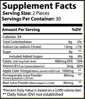 Apple Cider Vinegar Yummies ingredients